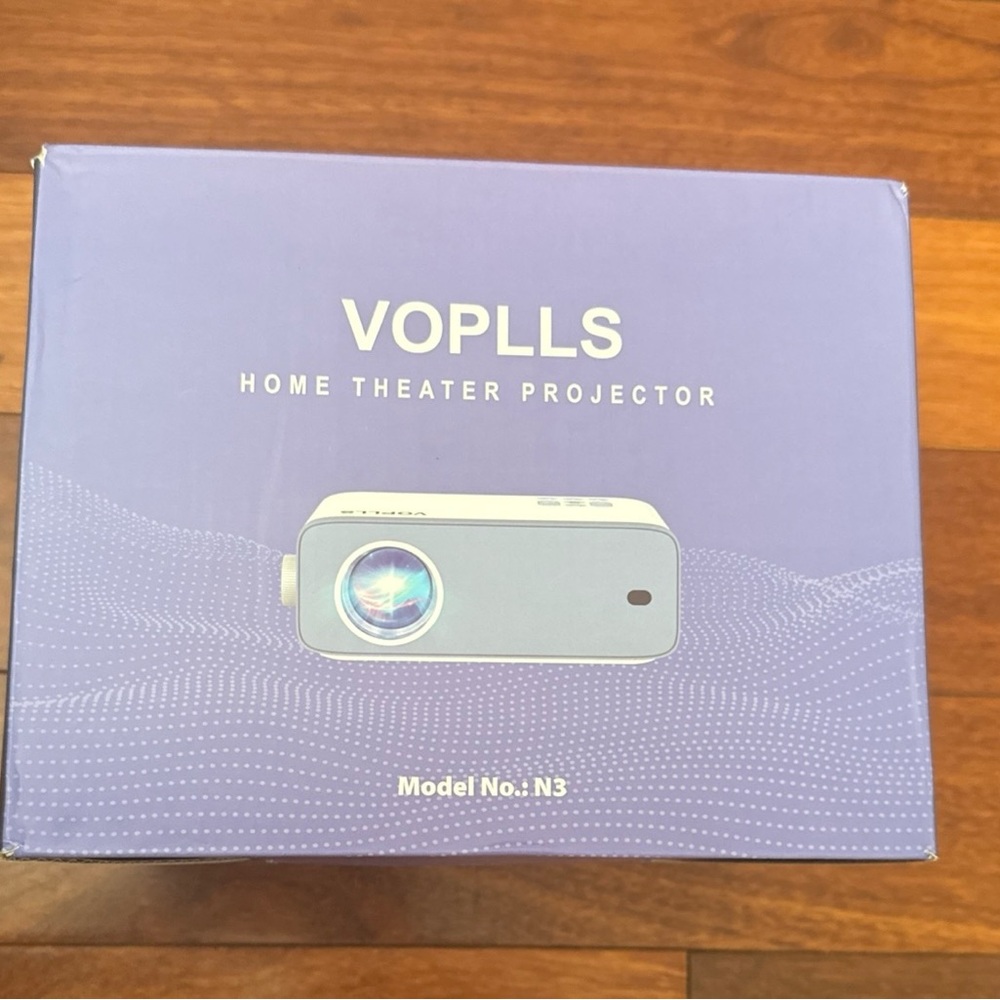 VOPLLS  Home Theater Projector - Full HD Supported Mini Video Projector—Open Box